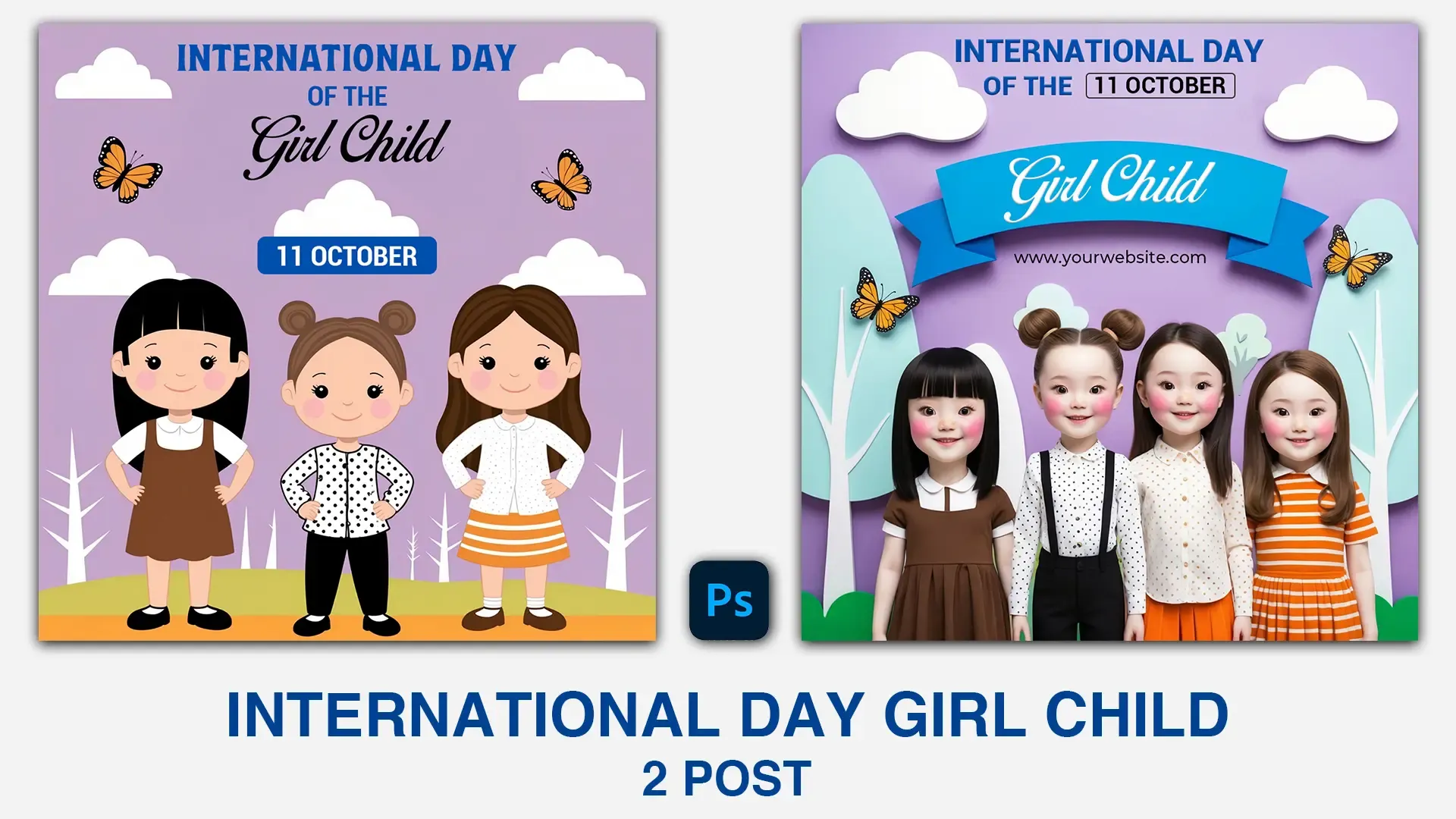 International Day of the Girl Child Celebration Instagram Post